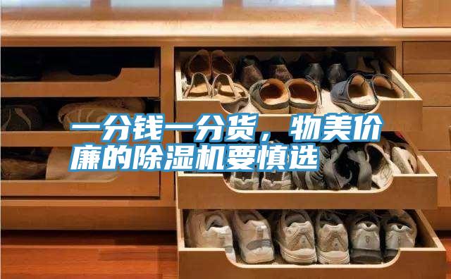 一分錢一分貨，物美價廉的除濕機要慎選