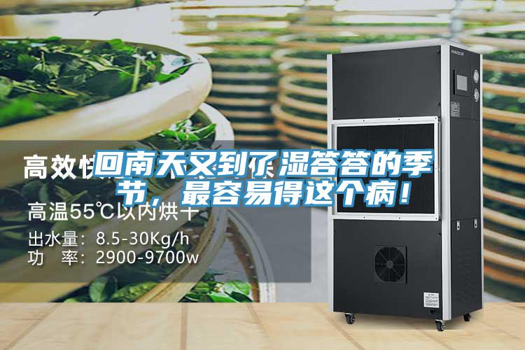 回南天又到了濕答答的季節(jié)，最容易得這個??！