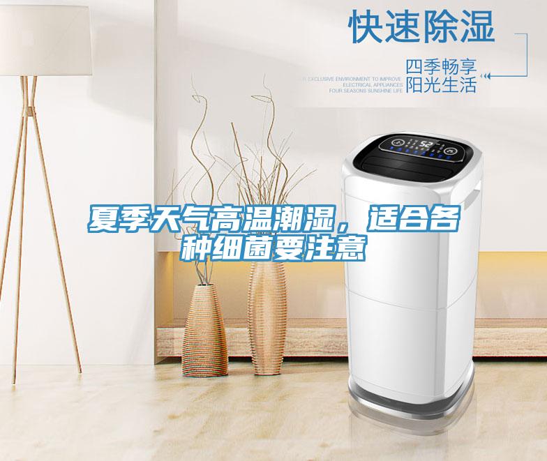 夏季天氣高溫潮濕，適合各種細菌要注意
