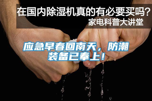 應急早春回南天，防潮裝備已奉上！