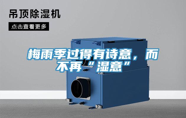 梅雨季過得有詩意，而不再“濕意”