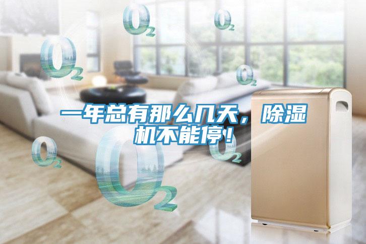 一年總有那么幾天,除濕機不能停!