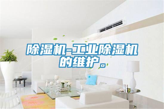 除濕機-工業(yè)除濕機的維護。