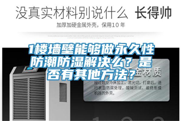 1樓墻壁能夠做永久性防潮防濕解決么?是否有其他方法?