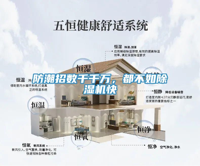 防潮招數千千萬,都不如除濕機快
