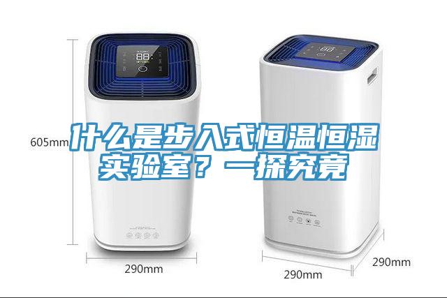 什么是步入式恒溫恒濕實驗室?一探究竟