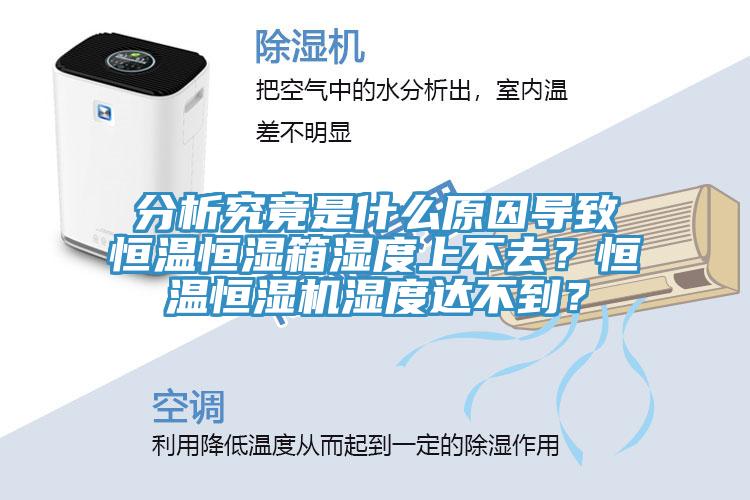分析究竟是什么原因導致恒溫恒濕箱濕度上不去?恒溫恒濕機濕度達不到?