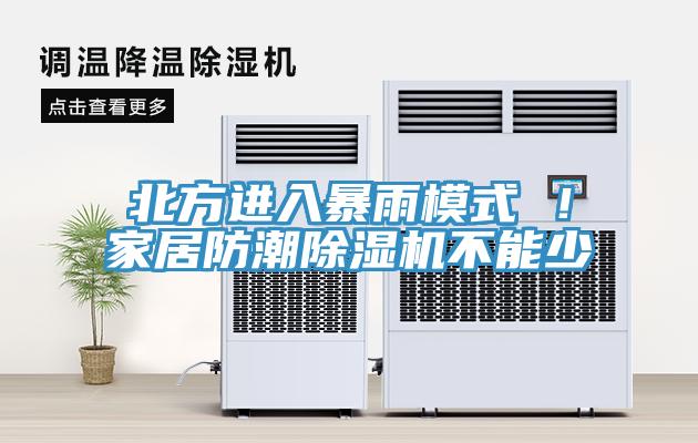 北方進入暴雨模式 !家居防潮除濕機不能少