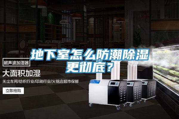 地下室怎么防潮除濕更徹底？