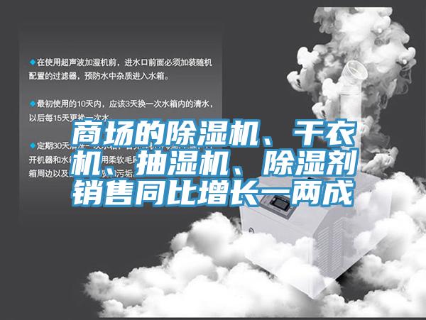 商場的除濕機(jī)、干衣機(jī)、抽濕機(jī)、除濕劑銷售同比增長一兩成