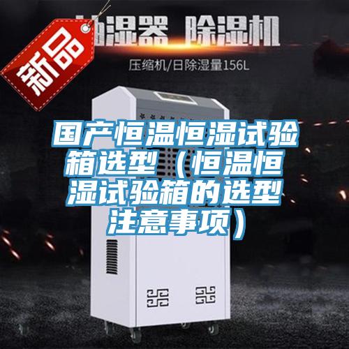 國產恒溫恒濕試驗箱選型(恒溫恒濕試驗箱的選型注意事項)