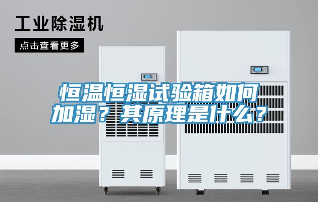 恒溫恒濕試驗(yàn)箱如何加濕?其原理是什么?
