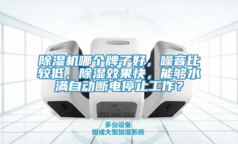 除濕機(jī)哪個牌子好，噪音比較低，除濕效果快，能夠水滿自動斷電停止工作？