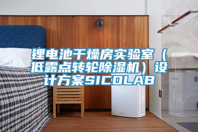 鋰電池干燥房實驗室（低露點轉(zhuǎn)輪除濕機(jī)）設(shè)計方案SICOLAB