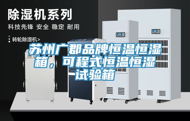 蘇州廣郡品牌恒溫恒濕箱,可程式恒溫恒濕試驗箱