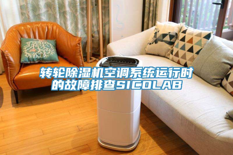 轉輪除濕機空調系統(tǒng)運行時的故障排查SICOLAB