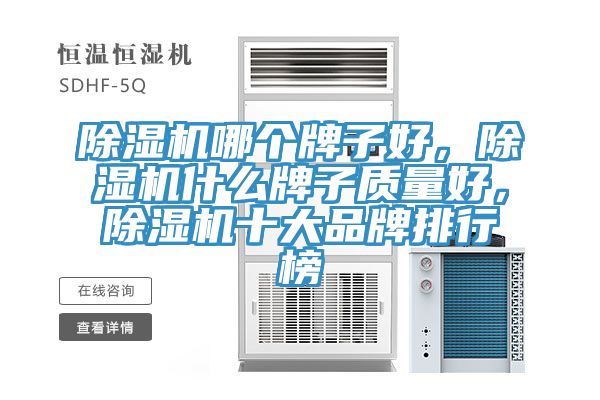 除濕機哪個牌子好，除濕機什么牌子質(zhì)量好，除濕機十大品牌排行榜